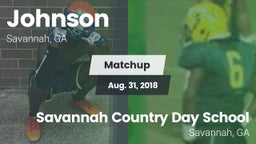 Matchup: Johnson  vs. Savannah Country Day School 2018