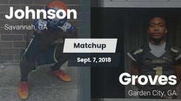 Matchup: Johnson  vs. Groves  2018