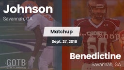 Matchup: Johnson  vs. Benedictine  2018