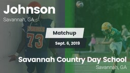 Matchup: Johnson  vs. Savannah Country Day School 2019