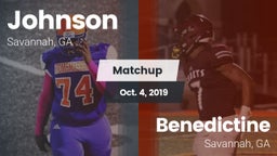 Matchup: Johnson  vs. Benedictine  2019