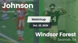 Matchup: Johnson  vs. Windsor Forest  2020