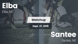 Matchup: Elba  vs. Santee  2018