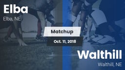 Matchup: Elba  vs. Walthill  2018