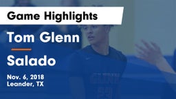 Tom Glenn  vs Salado   Game Highlights - Nov. 6, 2018