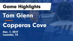 Tom Glenn  vs Copperas Cove  Game Highlights - Dec. 7, 2019