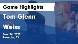 Tom Glenn  vs Weiss  Game Highlights - Jan. 24, 2020