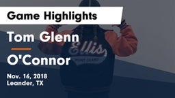 Tom Glenn  vs O'Connor  Game Highlights - Nov. 16, 2018