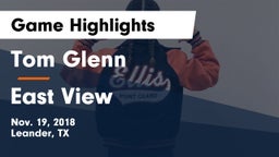 Tom Glenn  vs East View  Game Highlights - Nov. 19, 2018