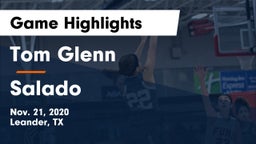 Tom Glenn  vs Salado   Game Highlights - Nov. 21, 2020