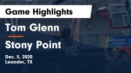 Tom Glenn  vs Stony Point  Game Highlights - Dec. 5, 2020