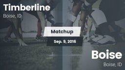 Matchup: Timberline High vs. Boise  2016