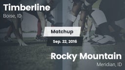 Matchup: Timberline High vs. Rocky Mountain  2016