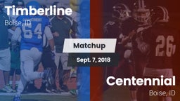 Matchup: Timberline High vs. Centennial  2018