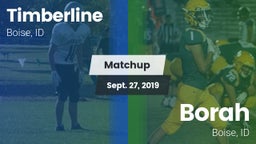 Matchup: Timberline High vs. Borah  2019