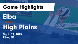 Elba  vs High Plains  Game Highlights - Sept. 19, 2023