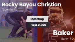 Matchup: Rocky Bayou vs. Baker  2018