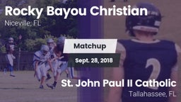 Matchup: Rocky Bayou vs. St. John Paul II Catholic  2018