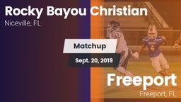 Matchup: Rocky Bayou vs. Freeport  2019