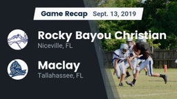 Recap: Rocky Bayou Christian  vs. Maclay  2019