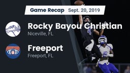 Recap: Rocky Bayou Christian  vs. Freeport  2019