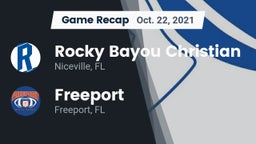Recap: Rocky Bayou Christian  vs. Freeport  2021
