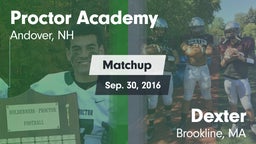 Matchup: Proctor Academy vs. Dexter  2016