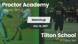 Matchup: Proctor Academy vs. Tilton School 2017