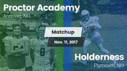 Matchup: Proctor Academy vs. Holderness  2017
