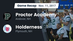 Recap: Proctor Academy  vs. Holderness  2017