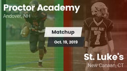 Matchup: Proctor Academy vs. St. Luke's  2019