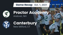 Recap: Proctor Academy  vs. Canterbury  2021