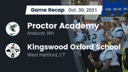 Recap: Proctor Academy  vs. Kingswood Oxford School 2021