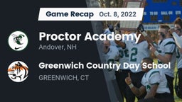 Recap: Proctor Academy  vs. Greenwich Country Day School 2022