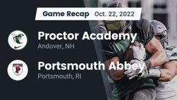 Recap: Proctor Academy  vs. Portsmouth Abbey  2022