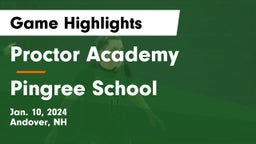 Proctor Academy  vs Pingree School Game Highlights - Jan. 10, 2024