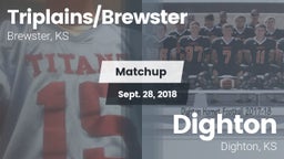 Matchup: Triplains/Brewster H vs. Dighton  2018