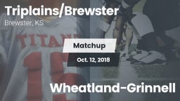 Matchup: Triplains/Brewster H vs. Wheatland-Grinnell 2018