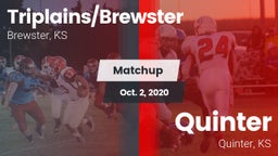 Matchup: Triplains/Brewster H vs. Quinter  2020