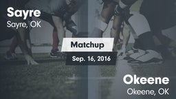 Matchup: Sayre  vs. Okeene  2016