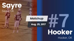 Matchup: Sayre  vs. Hooker  2017