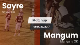 Matchup: Sayre  vs. Mangum  2017