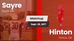 Matchup: Sayre  vs. Hinton  2017
