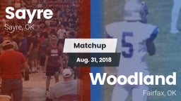 Matchup: Sayre  vs. Woodland  2018