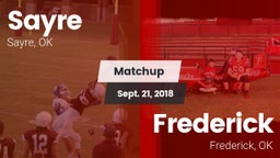 Matchup: Sayre  vs. Frederick  2018