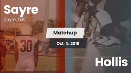 Matchup: Sayre  vs. Hollis  2018