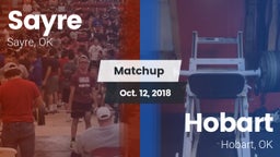 Matchup: Sayre  vs. Hobart  2018