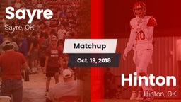 Matchup: Sayre  vs. Hinton  2018