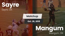 Matchup: Sayre  vs. Mangum  2018