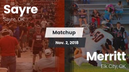Matchup: Sayre  vs. Merritt  2018